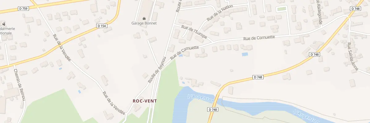 Plan du 33 Rue de Cornuette à Argentonnay
