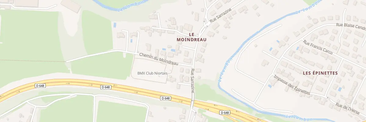 Plan du 95 Rue Sarrazine à Niort