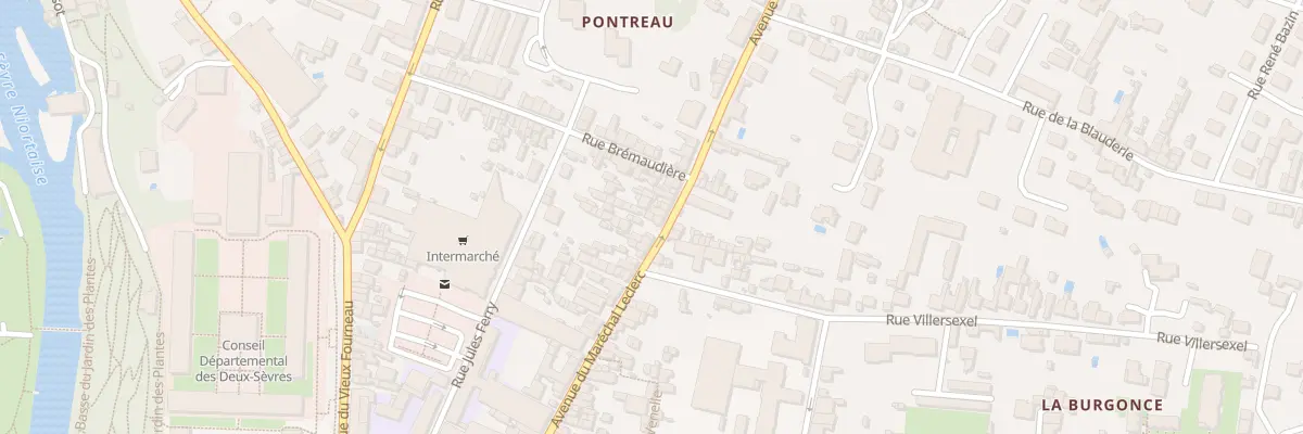 Plan du 79B Rue du Mal Leclerc à Niort