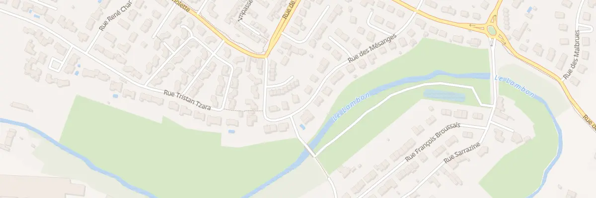 Plan du 13 Rue des Mésanges à Niort
