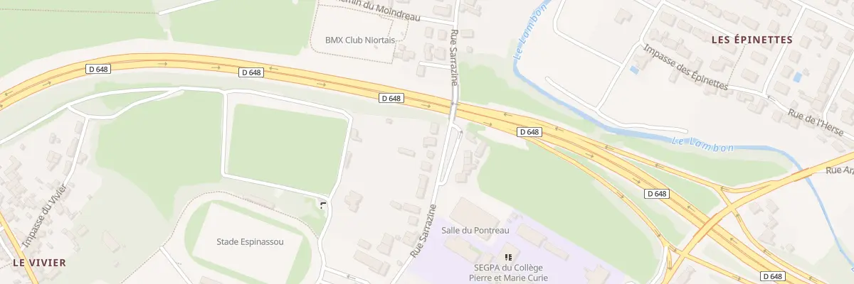 Plan du 81 Rue Sarrazine à Niort