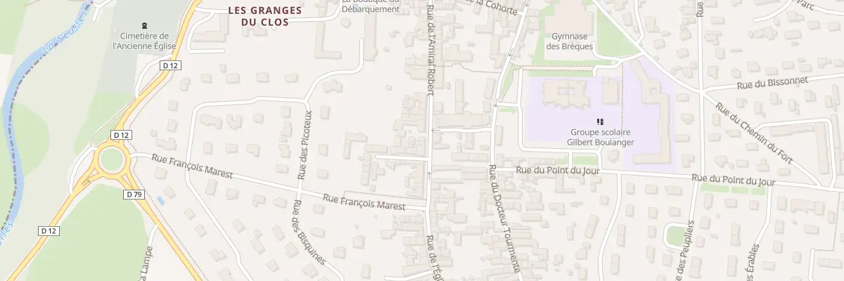 Plan du 16 Rue de l’Église à Courseulles-sur-Mer