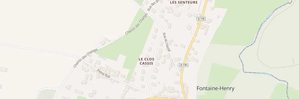 Plan du 11 Rue du Clos Cassis à Fontaine-Henry