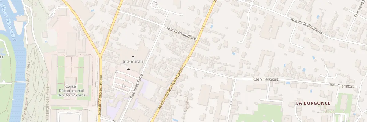 Plan du 67 Rue du Mal Leclerc à Niort