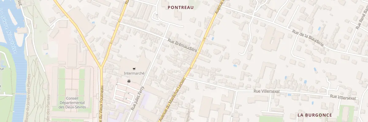 Plan du 79B Rue du Mal Leclerc à Niort
