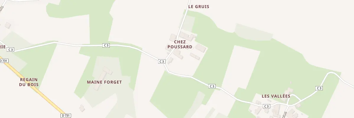 Plan du 4 Rue de Chez Poussard à Brizambourg