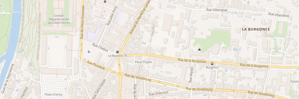 Plan du 23 Rue de la Burgonce à Niort