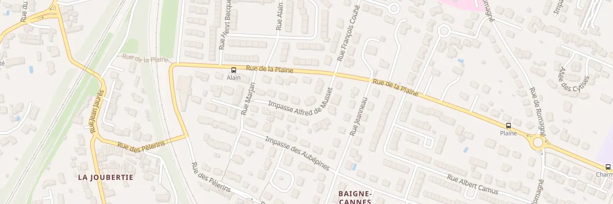 Plan du 8 Imp Alfred de Musset à Niort
