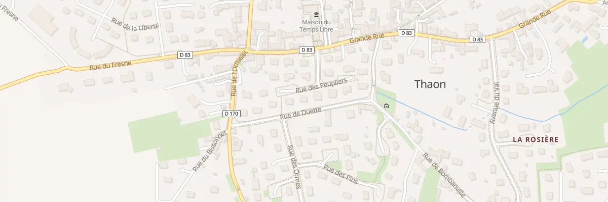 Plan du 7 Rue des Peupliers à Thaon