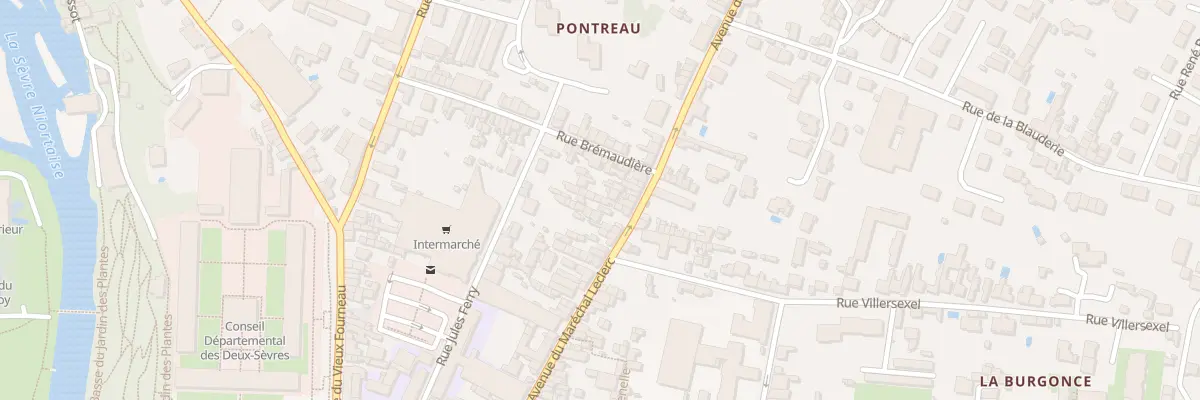 Plan du 79D Rue du Mal Leclerc à Niort