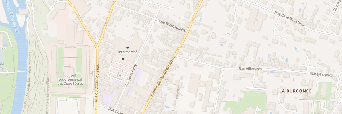 Plan du 55 Rue du Mal Leclerc à Niort