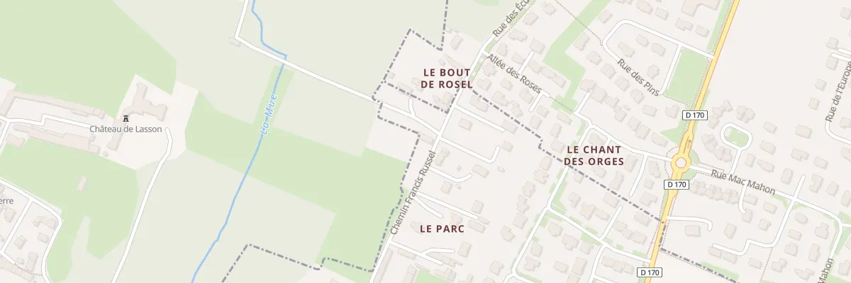 Plan du 1 Che Francis Russel à Rots