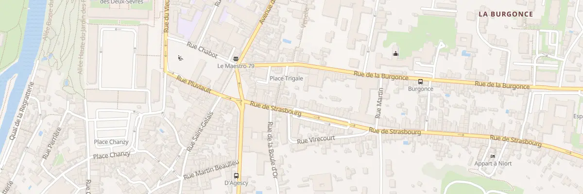 Plan du 25 Rue de Strasbourg à Niort