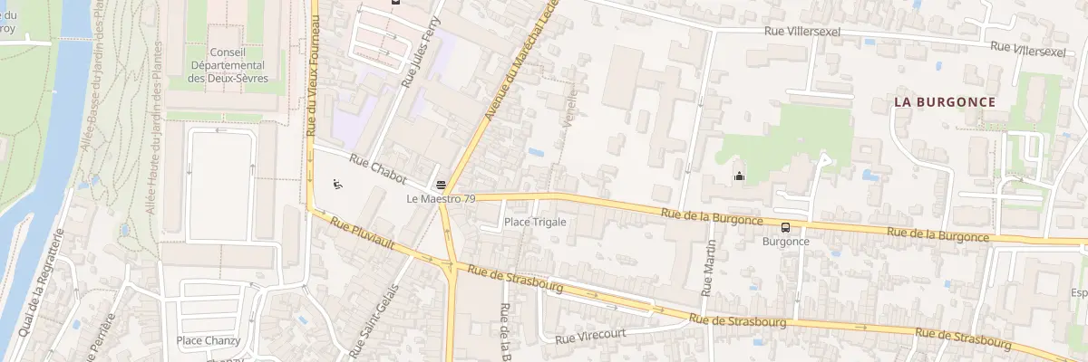 Plan du 21A Rue de la Burgonce à Niort