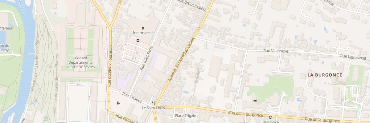 Plan du 58 Rue du Mal Leclerc à Niort