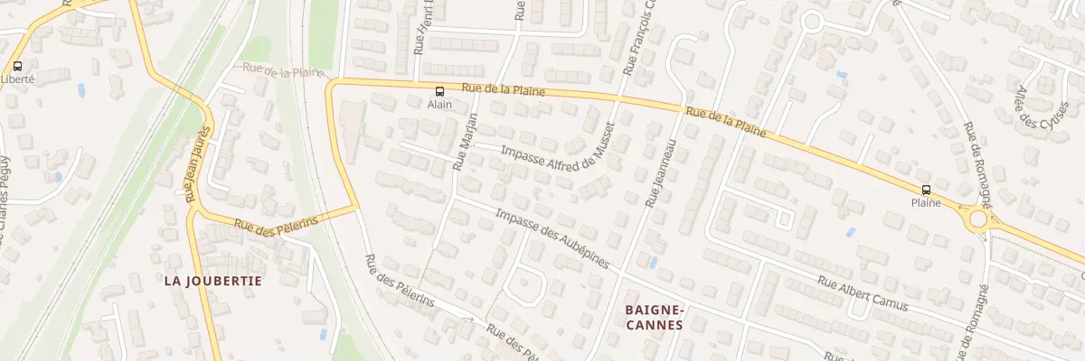 Plan du 17 Imp Alfred de Musset à Niort