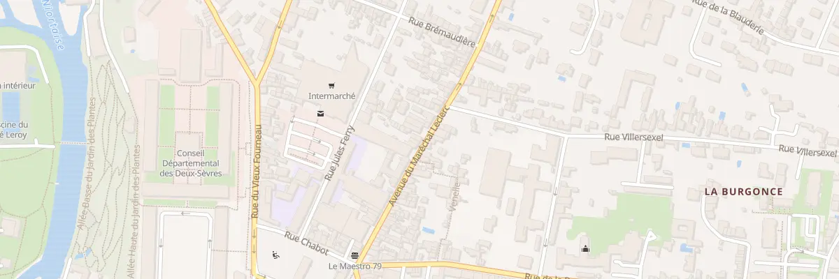 Plan du 39 Rue du Mal Leclerc à Niort