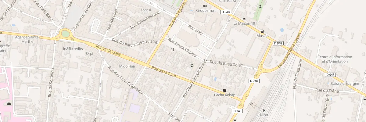 Plan du 18G Rue Emilie Cholois à Niort
