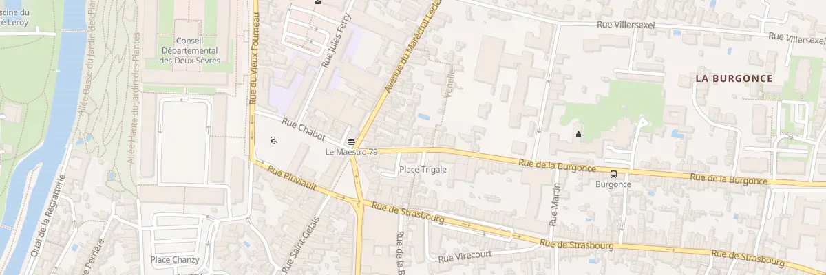 Plan du 11 Rue de la Burgonce à Niort