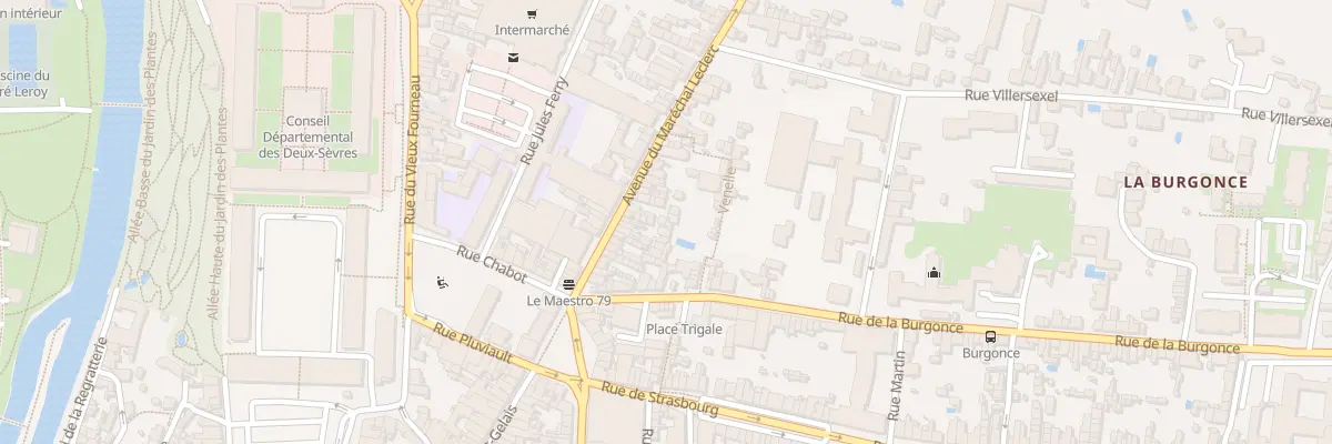 Plan du 38B Rue du Mal Leclerc à Niort