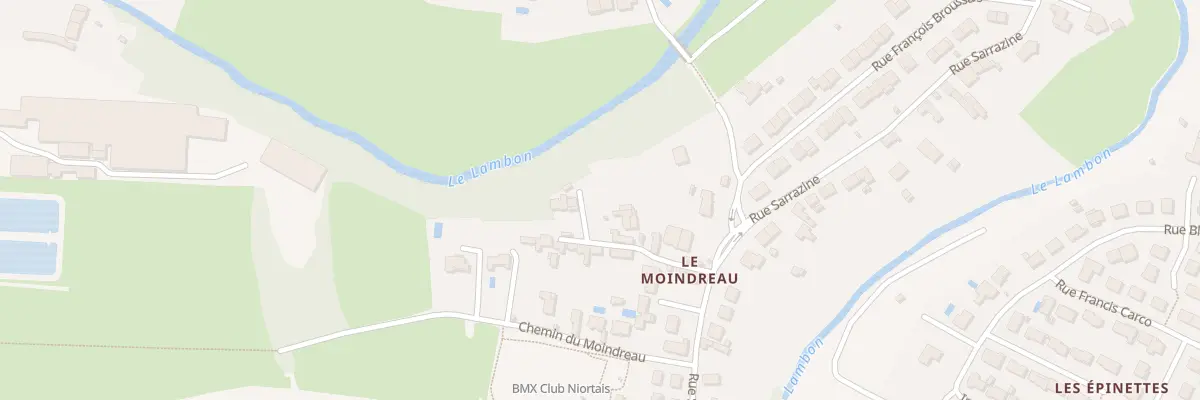 Plan du 10 Imp du Moindreau à Niort