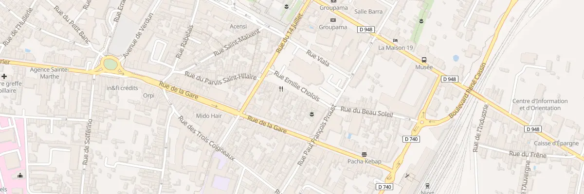 Plan du 18A Rue Emilie Cholois à Niort