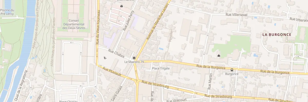 Plan du 22B Rue du Mal Leclerc à Niort