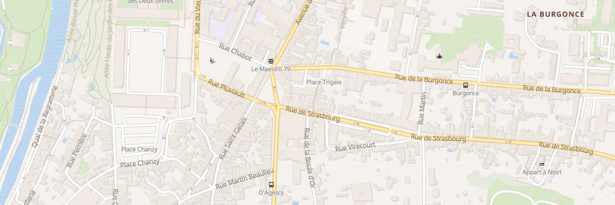 Plan du 13 Rue de Strasbourg à Niort