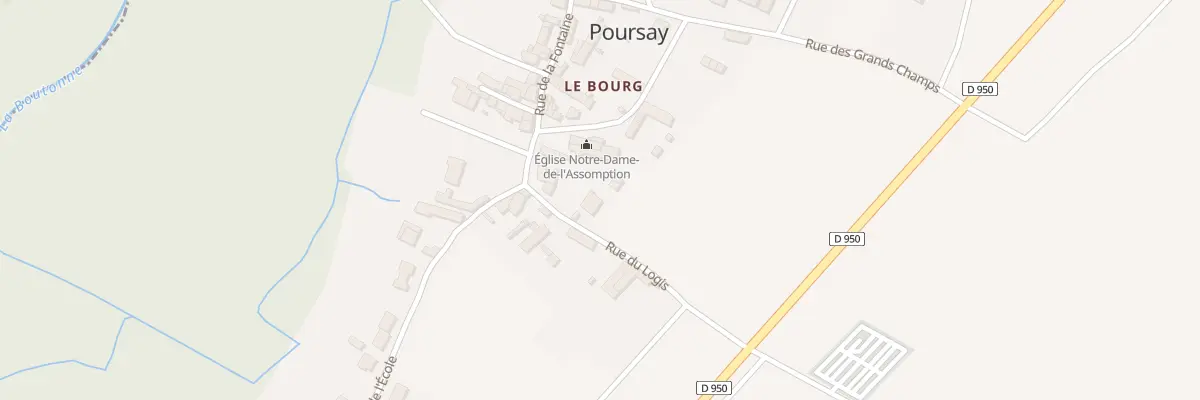 Plan du 7 Rue du Logis à Poursay-Garnaud
