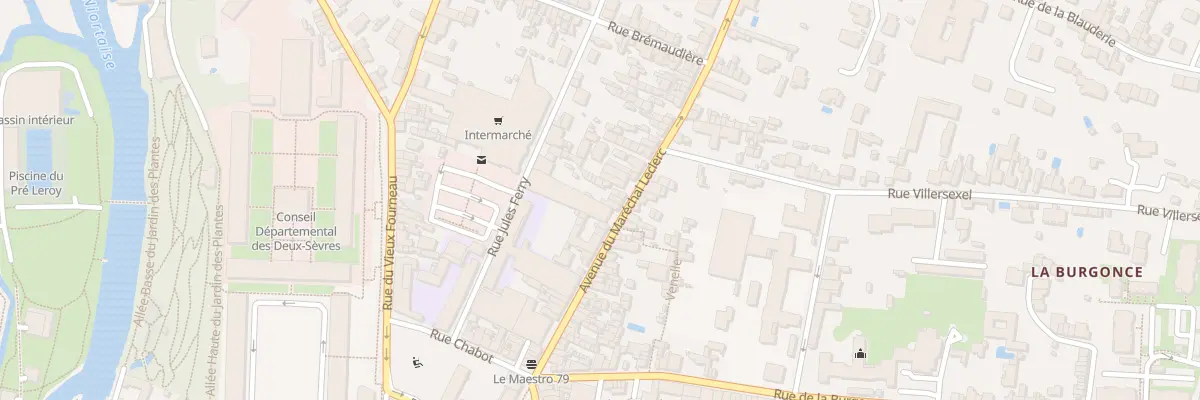 Plan du 35 Rue du Mal Leclerc à Niort