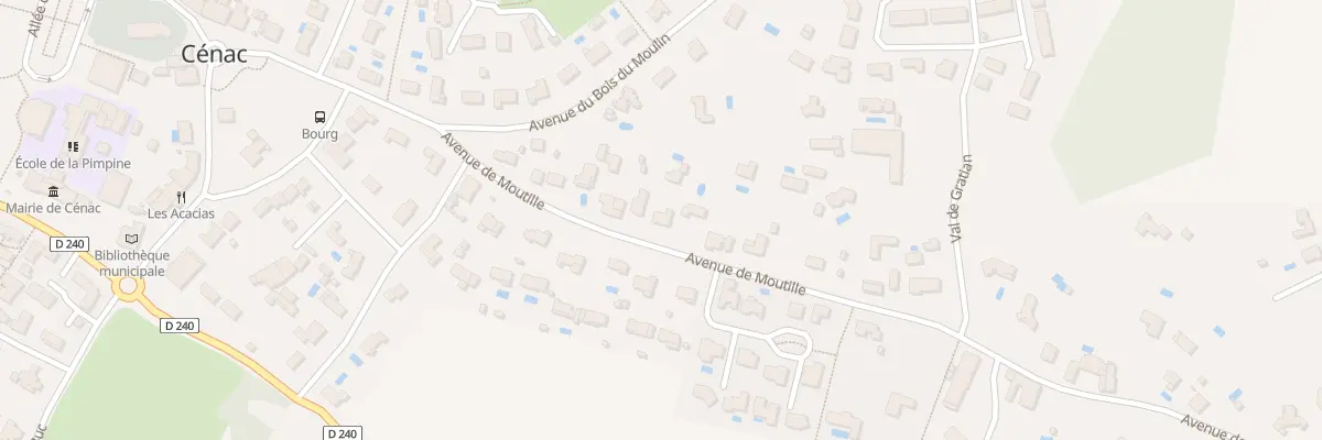 Plan du 26 Av de Moutille à Cénac