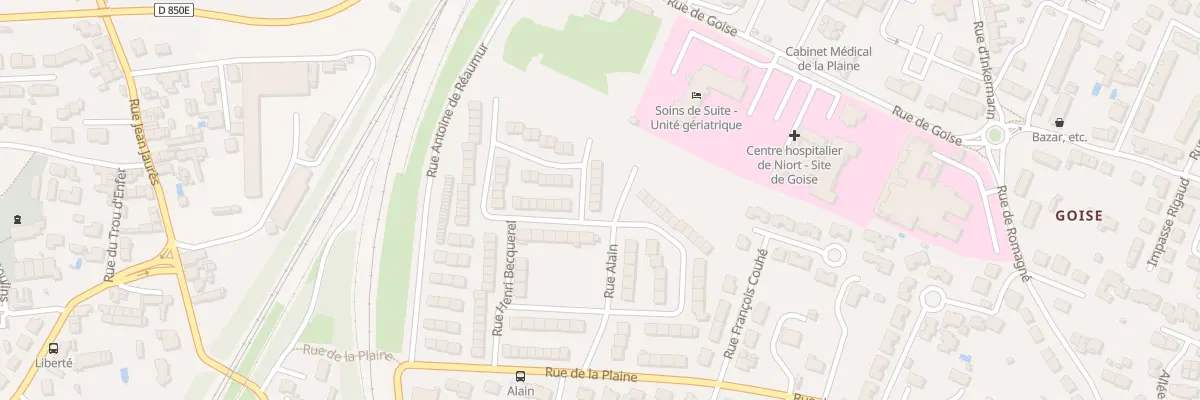 Plan du 25 Rue Guillaume Apollinaire à Niort
