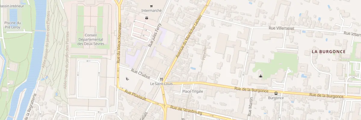 Plan du 36 Rue du Mal Leclerc à Niort