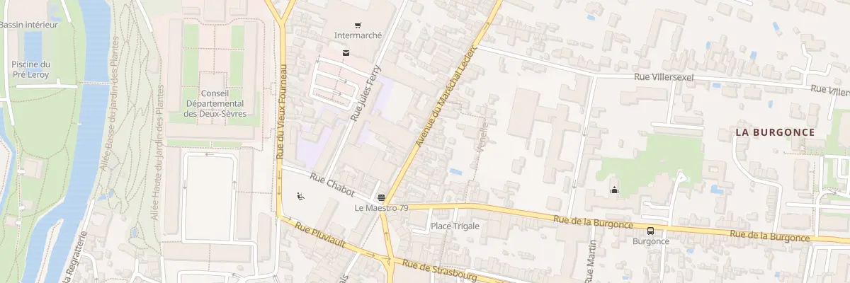 Plan du 40 Rue du Mal Leclerc à Niort