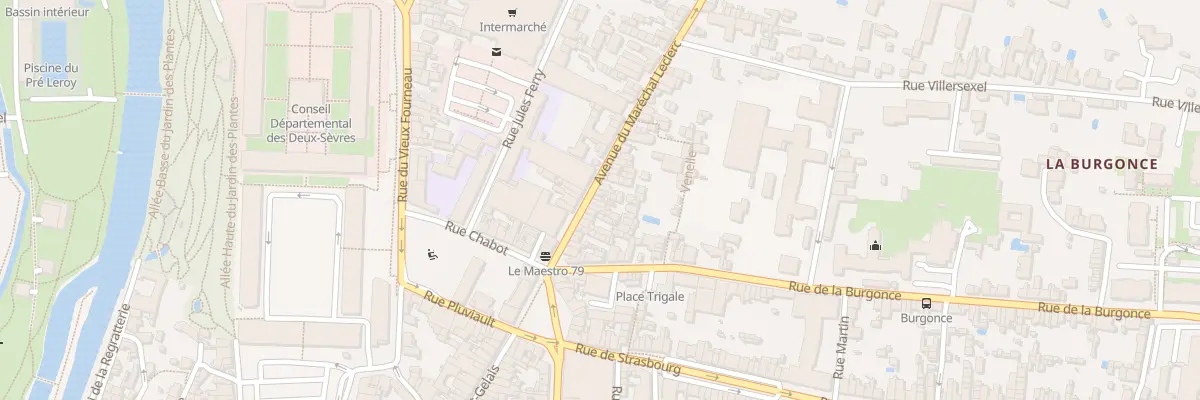 Plan du 30 Rue du Mal Leclerc à Niort