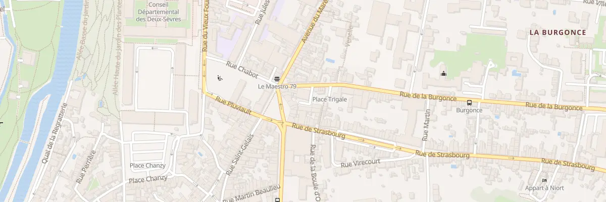 Plan du 10 Rue de la Burgonce à Niort