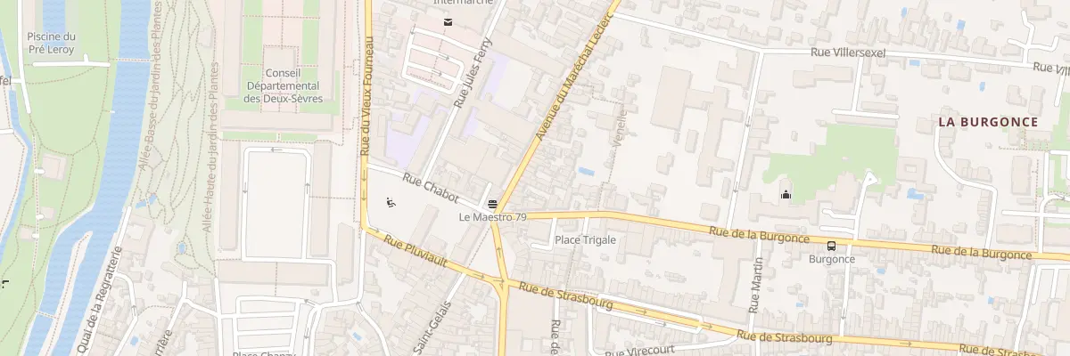 Plan du 22 Rue du Mal Leclerc à Niort