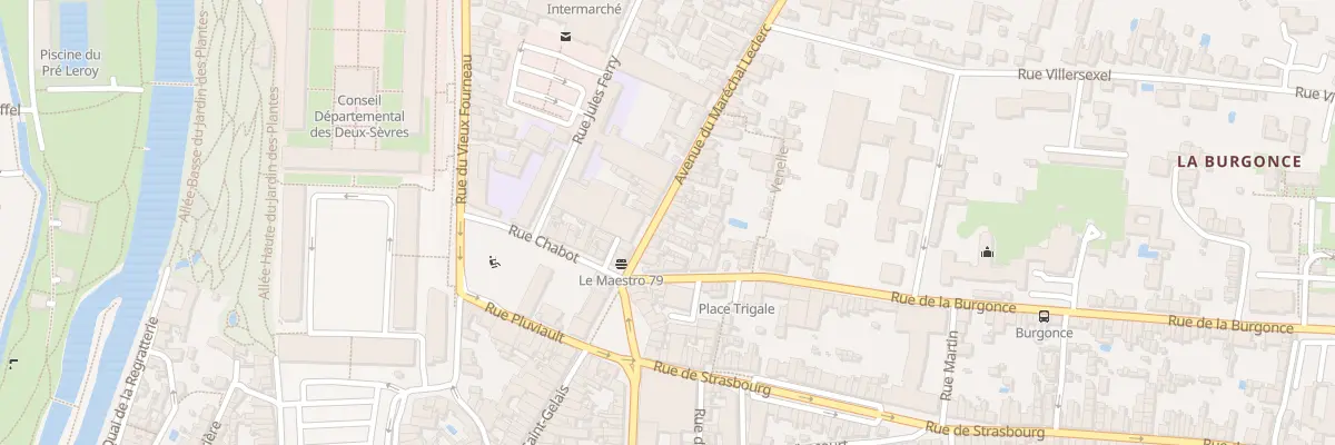 Plan du 20 Rue du Mal Leclerc à Niort