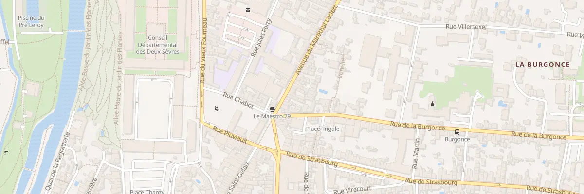 Plan du 14E Rue du Mal Leclerc à Niort
