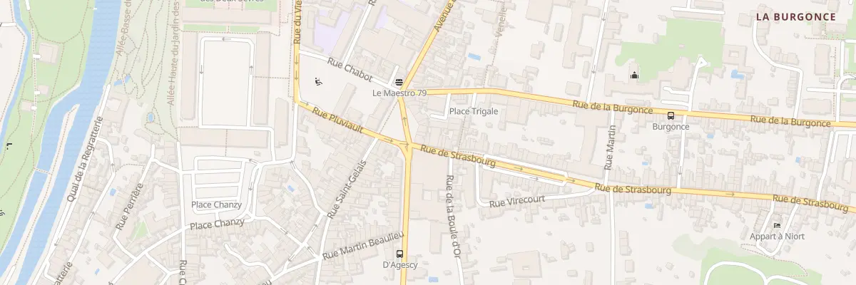 Plan du 3 Rue de Strasbourg à Niort