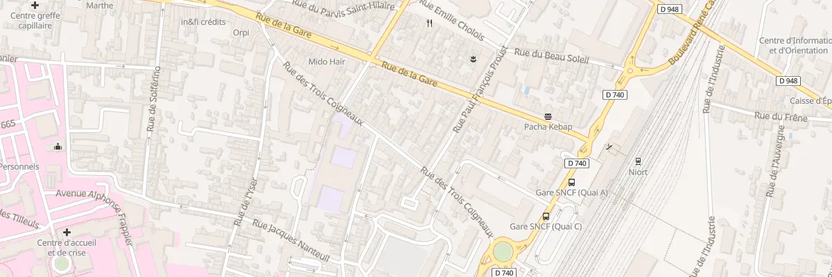 Plan du 61C Rue des 3 Coigneaux à Niort