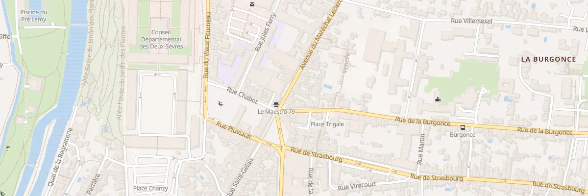 Plan du 10 Rue du Mal Leclerc à Niort