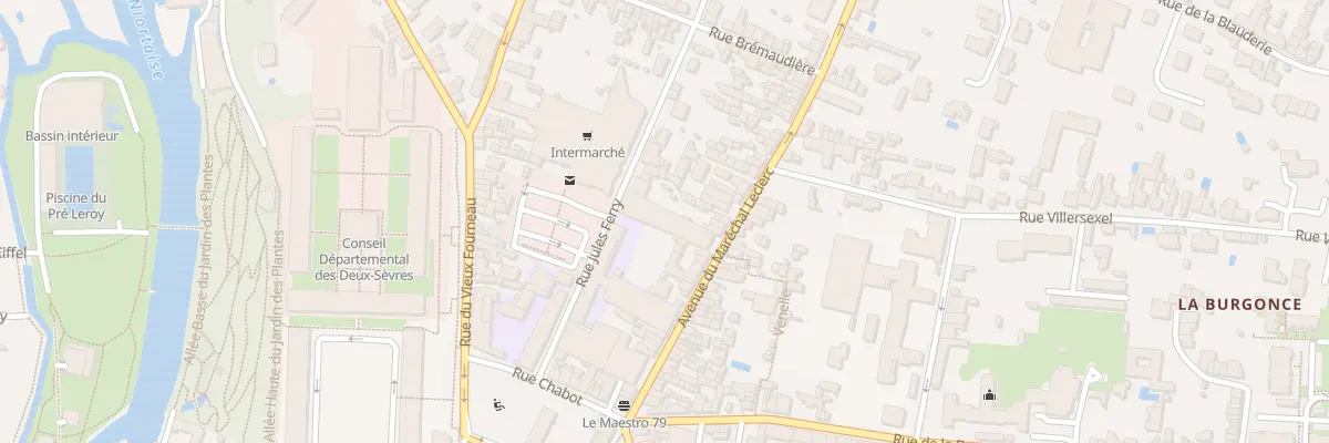 Plan du 33T Rue du Mal Leclerc à Niort
