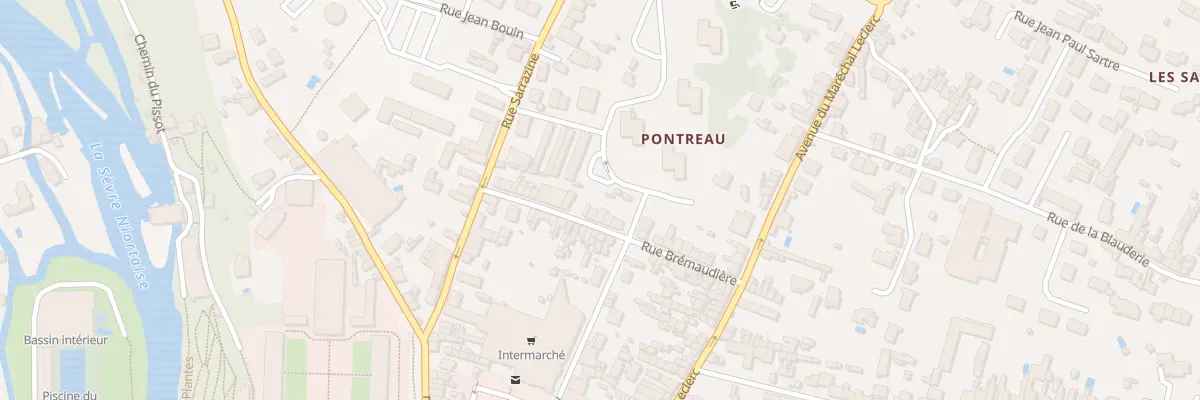 Plan du 24 Rue Brémaudière à Niort