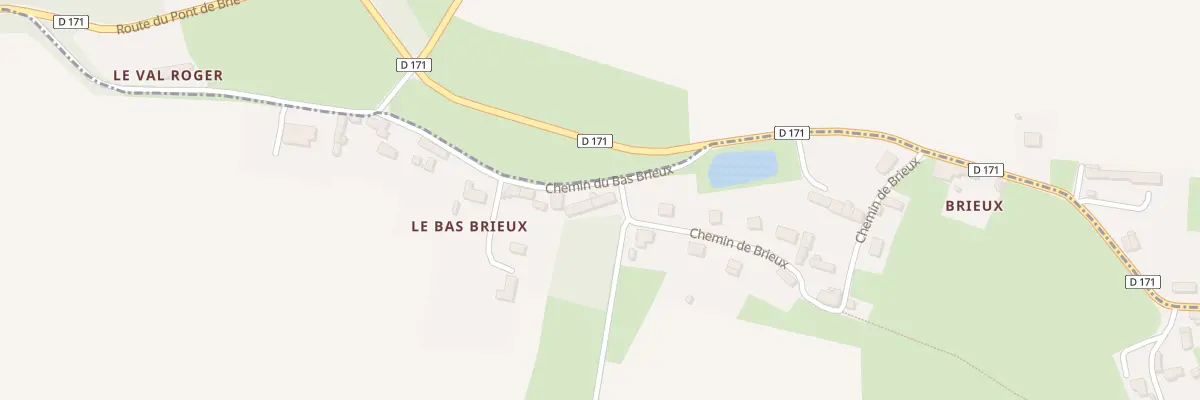 Plan du 1 Che du Bas Brieux aux Moutiers-en-Cinglais
