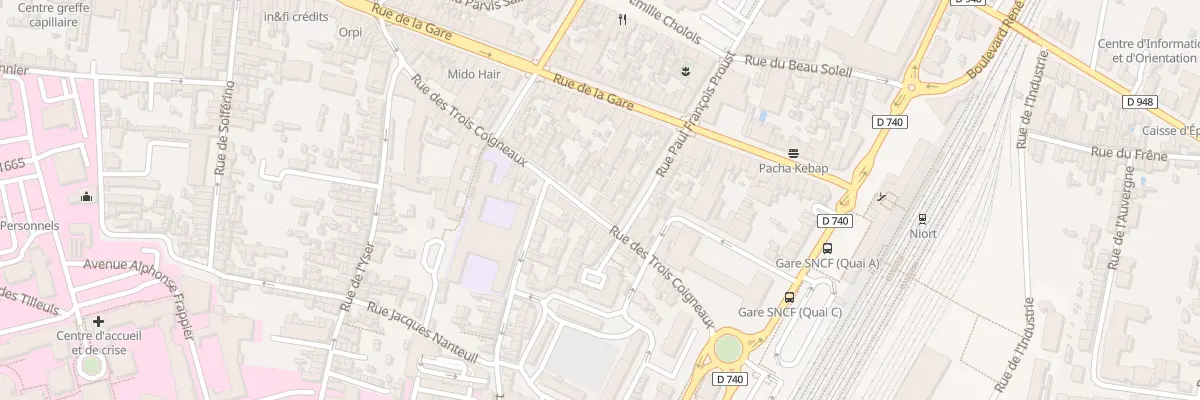 Plan du 61H Rue des 3 Coigneaux à Niort