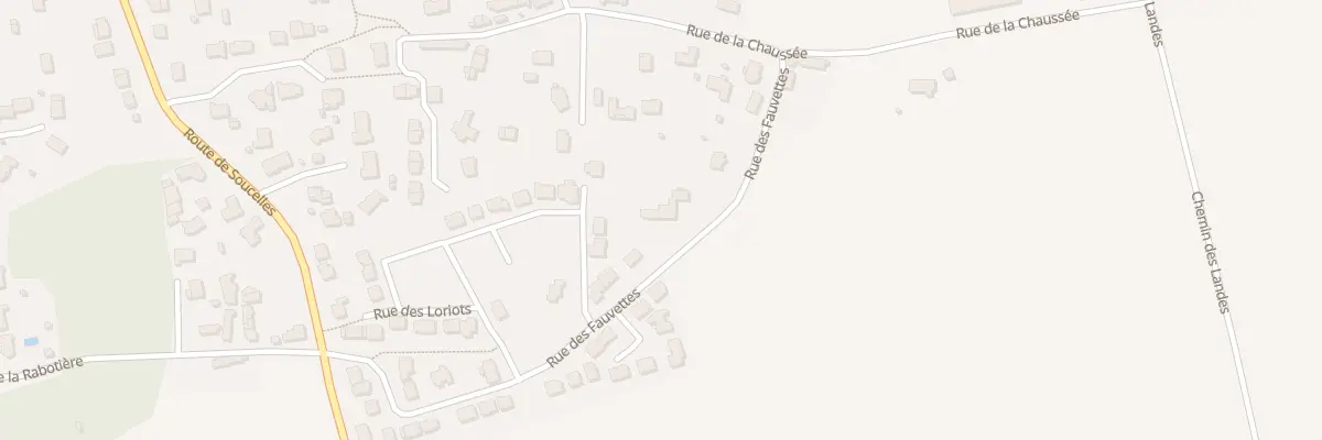 Plan du 6 Rue des Fauvettes à Tiercé