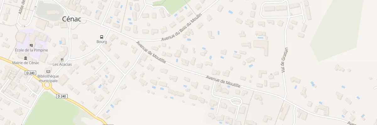 Plan du 20 Av de Moutille à Cénac