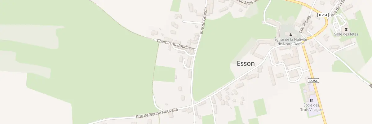 Plan du 9 Rue de Gronde à Esson