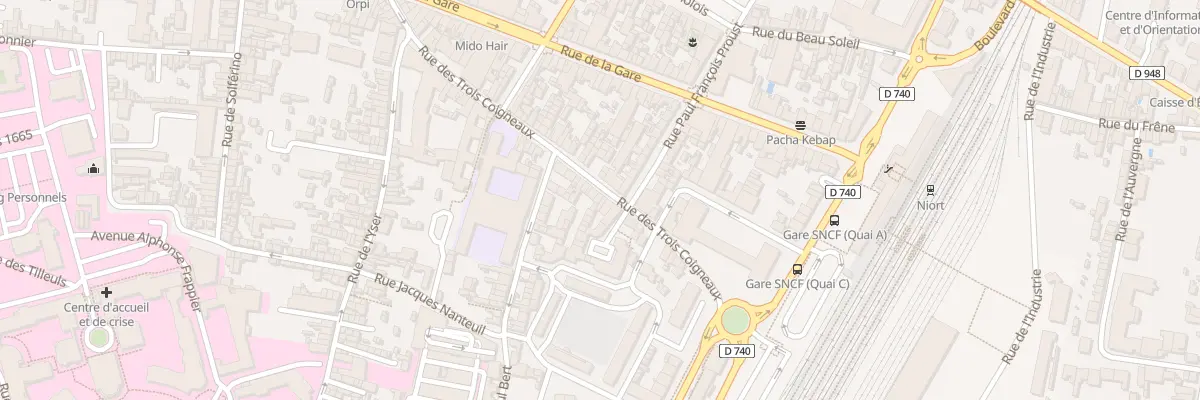 Plan du 70 Rue des 3 Coigneaux à Niort